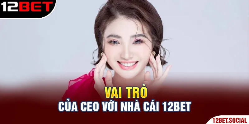 Ceo - Tác Giả 12bet: Nguyễn Trọng Thơ Và Những Điều Chưa Biết 3 Vai trò của CEO với nhà cái 12Bet